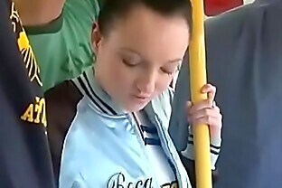 Jenny Anderson groped on bus by 2 guys and gets creampied in both holes