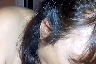 mature granny in gynecologist visit at home