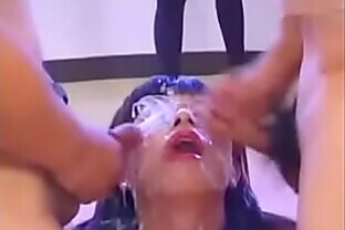 Japanese Nerd Facial Bukkake