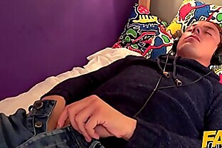 Fake Hostel Busty Asian wet pussy causes premature ejaculation creampie