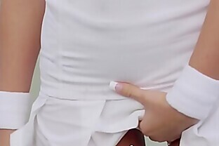 Tennis teen jizz black