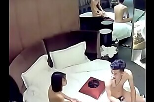 Asian Delivery guy Deepthroat at Office