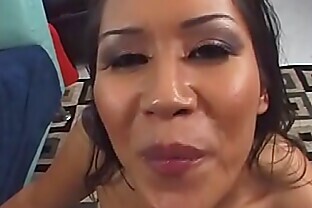 Jessica Bangkok is a horny big titty Asian that is hooked on big hard cock