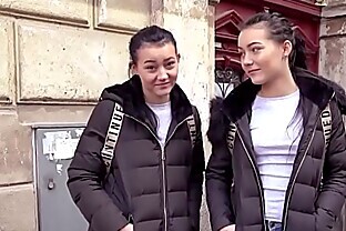 Pretty Polish Twins Share a Cock