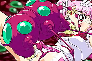 Chibi Sailor Moon and T monster 8 min