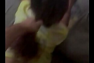 pulling her hair just the way she likes