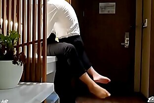Beautiful teacher with White shirt