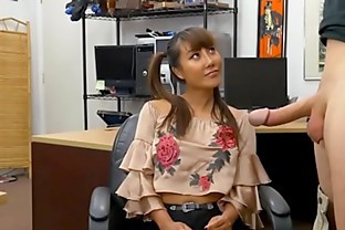 Big tits asian woman banged by pawn man