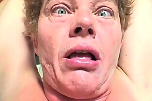 Mature housewife caught at home by two thieves is attacked and fucked