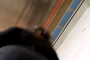 Nice asian ass from public train
