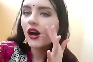 sloppy spitting blowjob by red lips beautiful babe