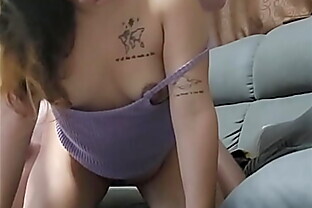Sexy Asian Bent Over and Rawdogged on the Couch