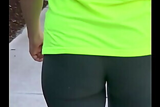 super tight public spandex walking in public