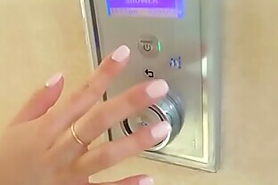 Kendra Spade shower stroking cock