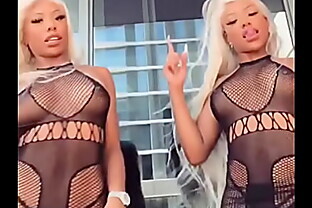 Ebony twins