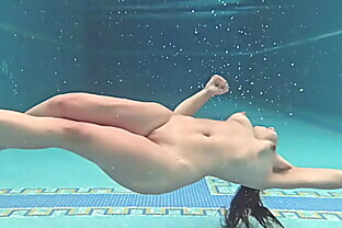 Hungarian naked Sazan Cheharda swimming teasing