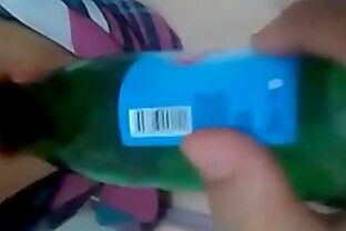 Hot Hjabi Malay Teen Showing Tits And Giving A Blowjob To Bottle