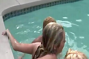 Daisy Chain By the pool With Casey Parker