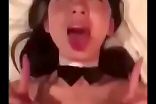cute girl being fucked in playboy costume