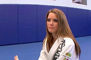Sexy Megan Fenox seduces her wrestling coach