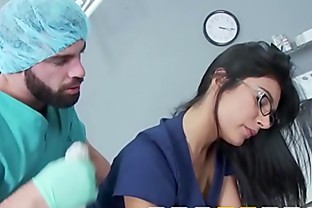 Doctors Adventure - (Shazia Sahari) - Doctor pounds Nurse while patient is out cold - Brazzers