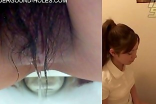 Cute girl peeing v.6