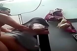Small tits Long hair Cleaning at School