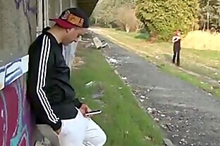Hijab girl sucks cock and is fucked on building site