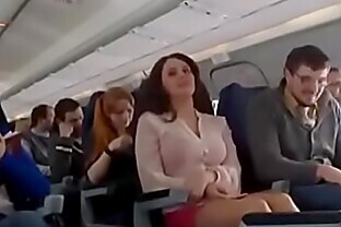 Mariya Shumakova Flashing tits in Plane- Free HD video @