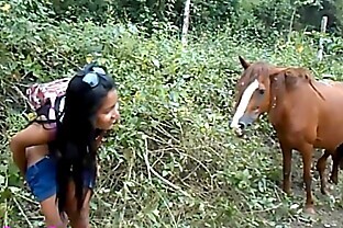 Heather Deep 4 wheeling on scary fast quad and Peeing next to horses in the jungle