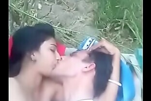 Indian boy and girl in Farm