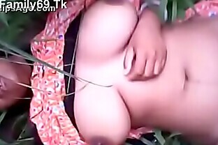 Russian Brunette Sleep at village