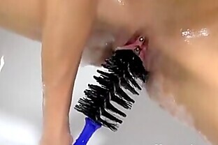 Car Wash Brush In Pussy