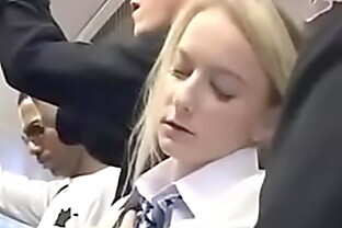 Blonde Teen Cutie Kandi Hart Fondled and Screwed During The Bus Ride 20 min