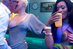 Bi cuties fucking in a club