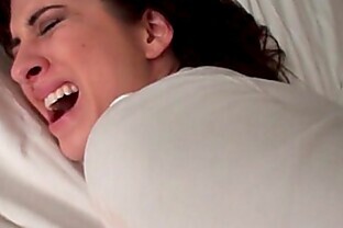 Cute babysitter experiencing her first painful anal bang