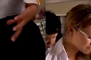 Milf Wife get's groped and fucked on the way to work on Train