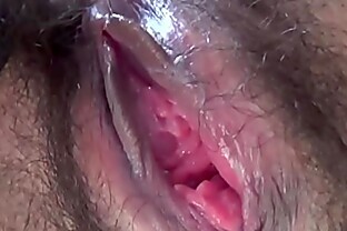 Asian teen washes pussy