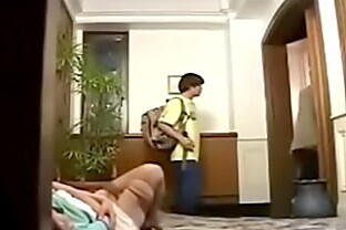 Asian Japanese Wife Harassed Fucks Excited Stepson