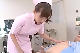 Japanese young nurse fucks her patient