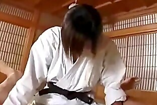 Karate master pegging his ass