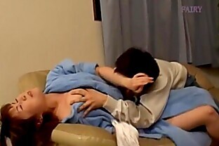 Ayana Mochida with panties in her mouth is stuffed full of cock