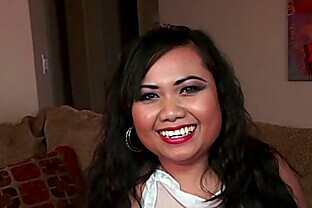 Asian milf gets a cum coating