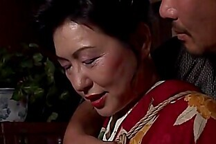 Asian mature bitch has a rope session to endure