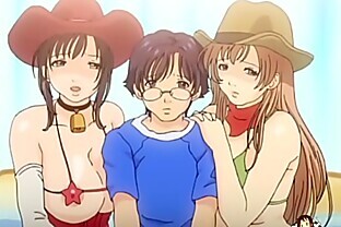 Nerd gets dick between busty babes tits - Boobalicious -