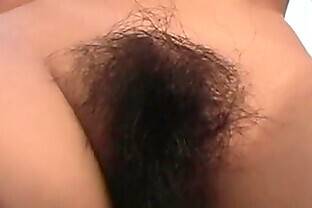 Japanese teen hairy muffin opened and tickled in close-up