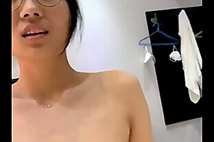 Asian in Stroking doing Instructions