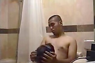 Czech Shaved head MMF at Jacuzzi