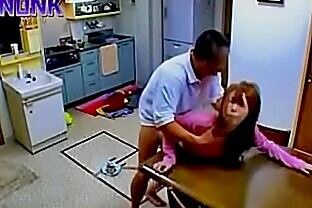 Asian wife provokes a fruit seller in front her husband and fucks him