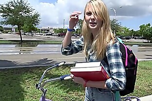 Tight Lil' Blondie Gets WRECKED On The Bang Bus! (bb14633) 12 min